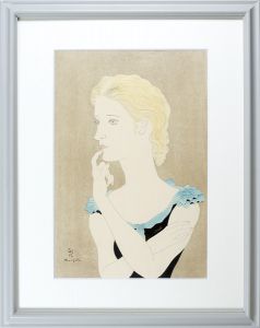 Woman in Blue Dress
