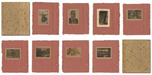 <strong>Mizufune Rokushu, Matsushita Yoshio, Ono Tadashige, Shimizu Masahiro, Yoshida Shozo, Yada Kyoji, Hori Kazue and Fujimaki Yoshio</strong><br>Copperplate Print of the New P......
