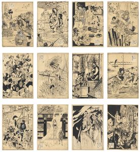 Ito Seiu / Drawings of ”12 Months of Customs (tentative title)”