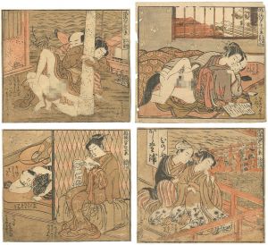 Koryusai / Shunga : The 12 Views of Elegance of Edo [風流江戸十二景]