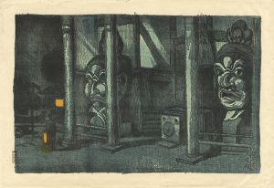 織田一磨「京都風景 大佛殿」