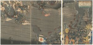 Yoshitora / Takeda and Uesugi in the Battle of Tokita [武田上杉時田合戦之図]
