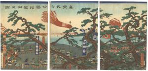 真柴久吉公幡州発向之図
