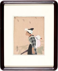 Shima Seien / 子守うた（新錦絵帖『處女の頃』より）