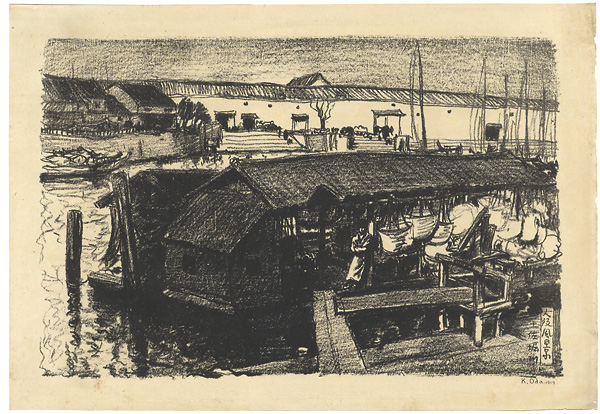 織田一磨 “Sight in Osaka / Tosahorikawa River”
