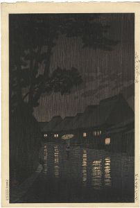 Selection of Views of the Tokaido / Rain in Maekawa, Soshu