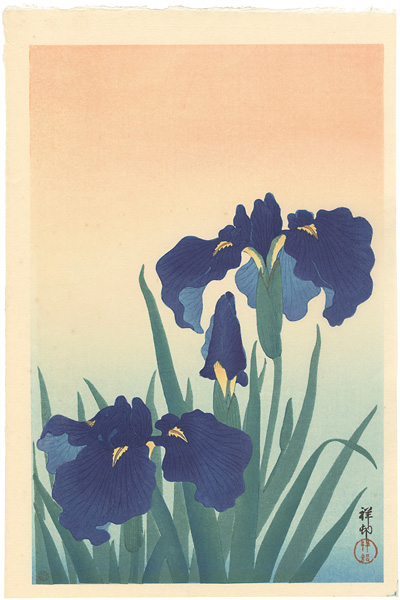 Ohara Koson(Shoson) “Rabbit-ear Iris”