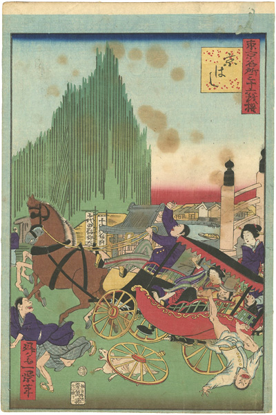 Ikkei “36 Humorous Views of Tokyo / Kyobashi Area”