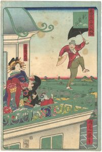Ikkei / 36 Humorous Views of Tokyo / Shin Yoshiwara (New Yoshiwara) [東京名所三十六戯撰　新吉原]