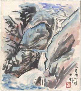 Goto Jinnosuke / 自筆色紙　上高地一ノ俣
