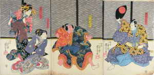 Kuniyoshi / Kabuki Scene from Ichinotani Mushaeno Iezuto [一谷武者画土産]