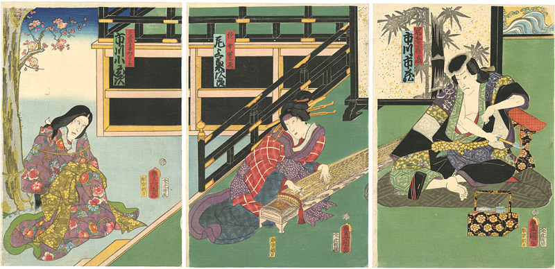 Toyokuni III “相生源氏高砂松 ”
