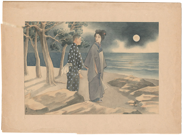 Miyagawa “自筆画　月ら、母と子の逍遙”