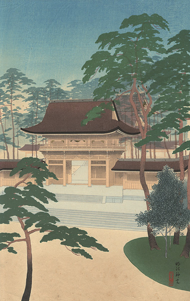 Kawatsura Yoshio (Negoro Raizan) “Meiji Jingu Shrine”