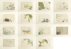Utamaro / Selection of Insects : set of 15【Reproduction】 [虫えらみ 全15図揃  【復刻版】]