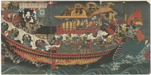 Yoshitsuya / The Battle of Dan-no-Ura [壇之浦大合戦之図]