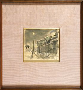 自筆画 吉原松葉屋裏（仮題）