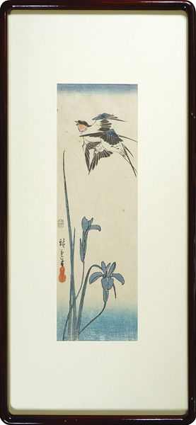 Hiroshige I “Iris and Swallow”