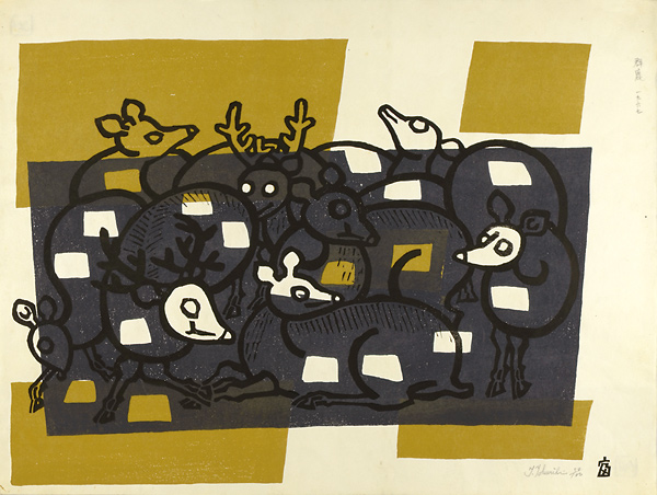 Tokuriki Tomikichiro “Herd of Deer”