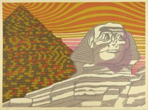 Tokuriki Tomikichiro / Sphinx & Pyramid