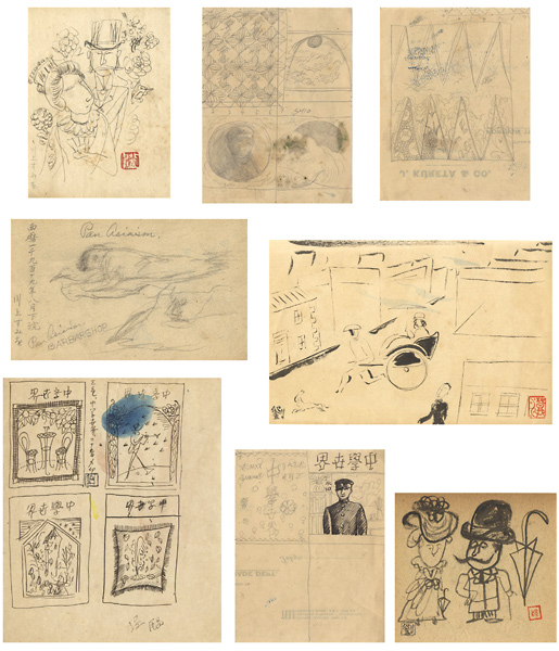 Kawakami Sumio “Rough Sketch for the Cover of Magazines”