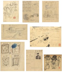 Kawakami Sumio / Rough Sketch for the Cover of Magazines