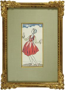 Yakehisa Yumeji / Spring Glance from the Magazine The Ladies' Graphic 
