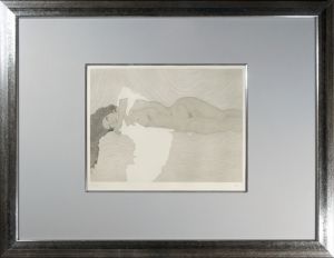 Kayama Matazo / Reclining Nude '84（White dress）