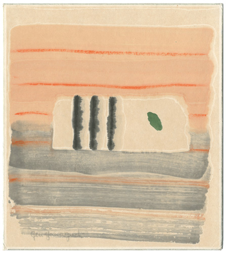 Yamaguchi Gen “自筆画色紙”