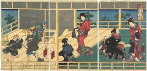 Kunisada II / 浅草奥山人形花ノ二階の図 [浅草奥山人形花ノ二階の図]