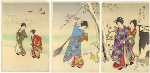 Chikanobu / Noble Ladies in the Tokugawa Era	 [徳川時代　貴婦人の図]