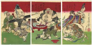 Yoshitoshi / Seven Lucky Gods [七福神酒宴之図]