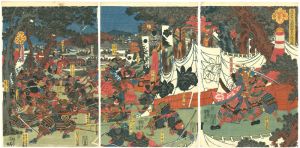 Yoshitora / 文治五年源頼朝卿奥州征伐ノ図 [文治五年源頼朝卿奥州征伐ノ図]
