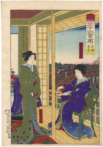 Kunichika / Thirty-six Modern Restaurants / Mansen-ro Restaurant at Ohashi [開化三十六会席　大橋　萬千楼]