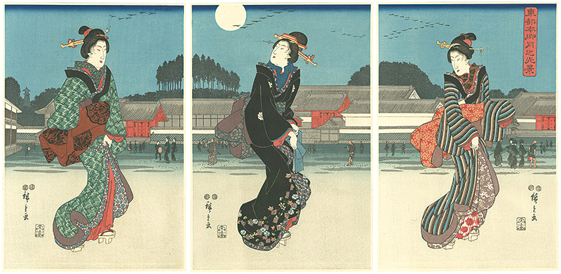 Hiroshige I “東都本郷月之光景 【復刻版】”