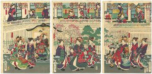 Yoshitora / Kinpeiro House at Shin Yoshiwara [新吉原金瓶楼之図]