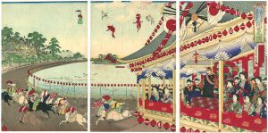 Chikanobu / 上野不忍共同競馬會社　開業式之圖 [上野不忍共同競馬會社　開業式之圖]