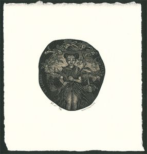 Ex Libris / Orchid & Girl