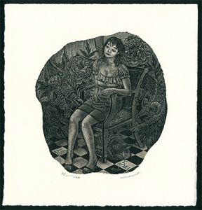 Ex Libris / Girl on Chair IV