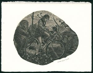 Ex Libris / Girl on Bicycle II