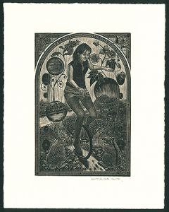 Ex Libris / Girl on Monocycle