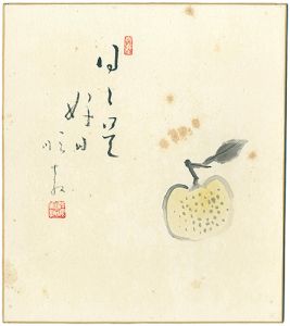 Oishi Junkyo / 自筆色紙 　日々是好日