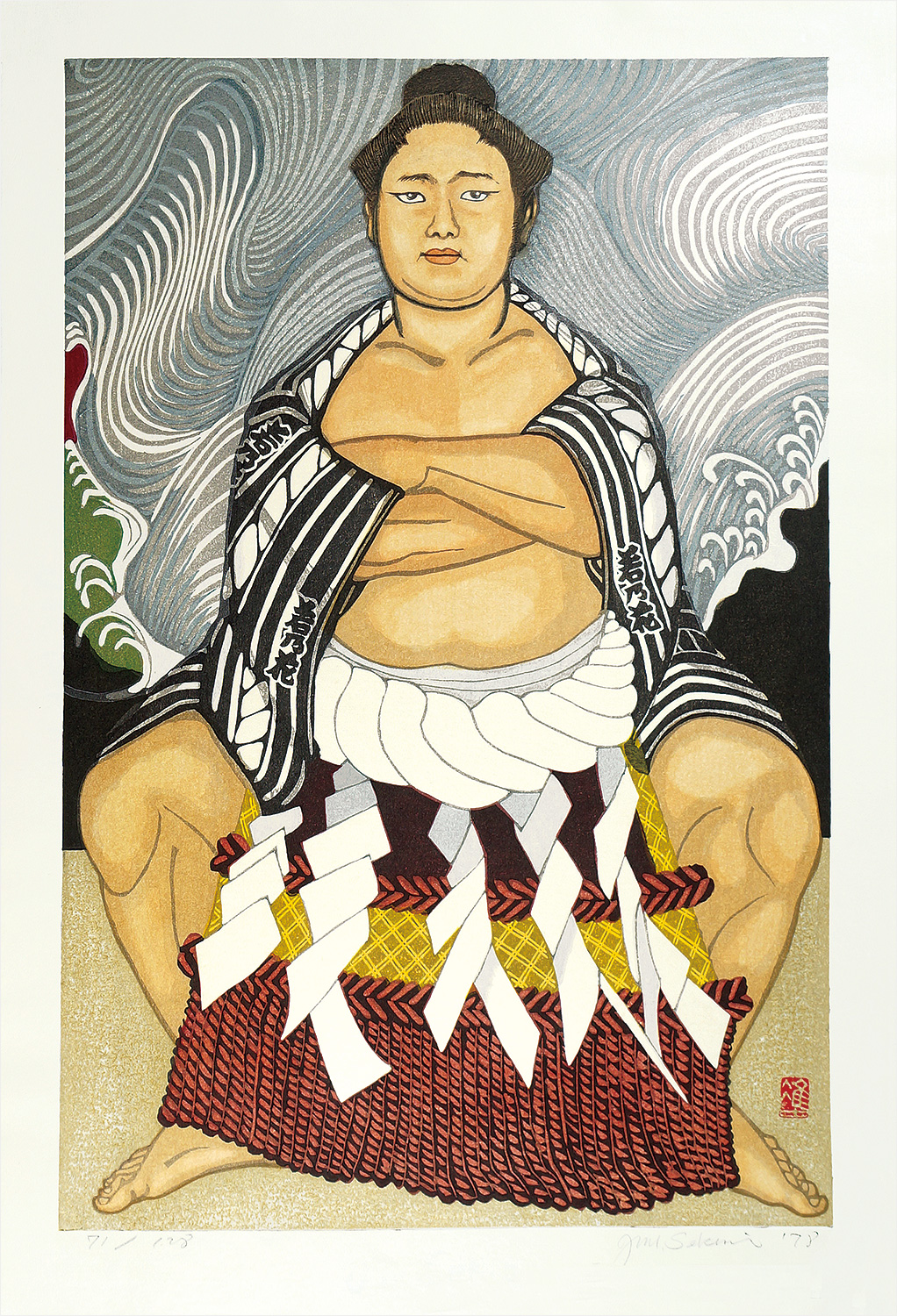 Sekino Junichiro “Wakanohana Waiting for Dohyo-iri”