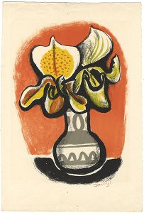 Kitagawa Tamiji / Cypripedium in a Vase
