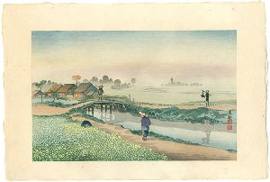 Kiyochika / Spring Colours of Sunamura [砂於（砂村）の春色]