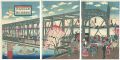 東京名勝吾妻橋鉄橋之真図