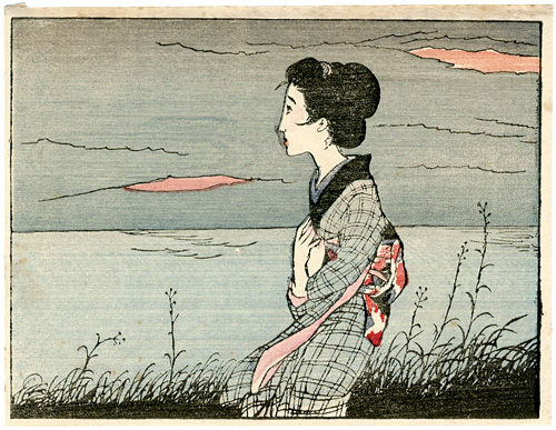 Takehisa Yumeji “Women Missionaries ; Flower of Netherlands from the Magazine The Ladies' Graphic (Fujin Gurafu) ”
