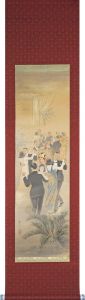 北沢楽天「自筆画幅　舞踏会（仮題）」