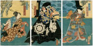 Yoshiiku / The night-attack on the Horikawa Palace [御所桜堀川夜討]