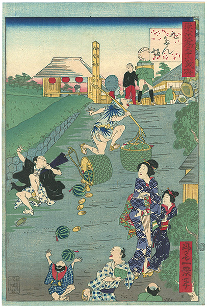 Ikkei “36 Humorous Views of Tokyo / Kudanzaka Hill”